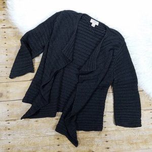 Loft Waterfall Ribbed Knit Cardigan Sz S